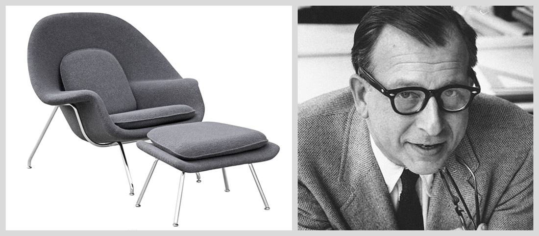 Gray nylon chair within a chair with a matching footrest.