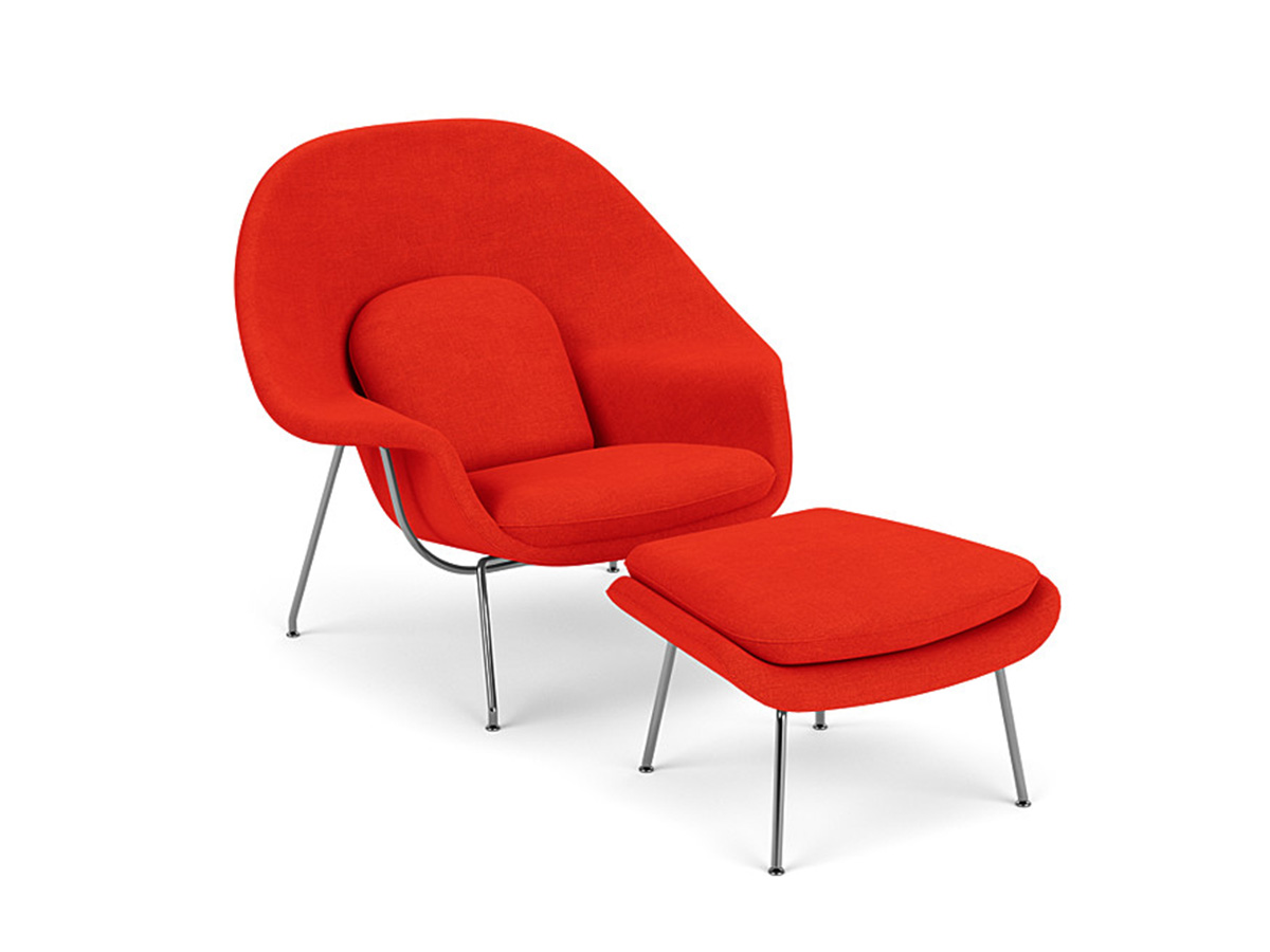 Gray nylon chair within a chair with a matching footrest.